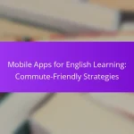 Mobile Apps for English Learning: Commute-Friendly Strategies