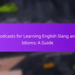 Podcasts for Learning English Slang and Idioms: A Guide
